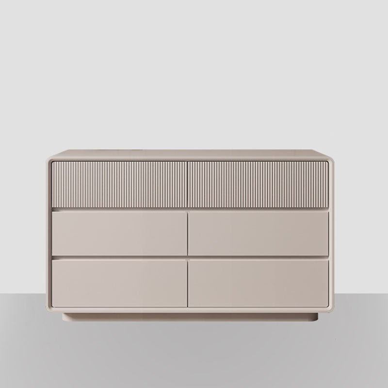 Modernism Horizontal Double Dresser Wood Dresser with 5/6/8 Drawers for Home