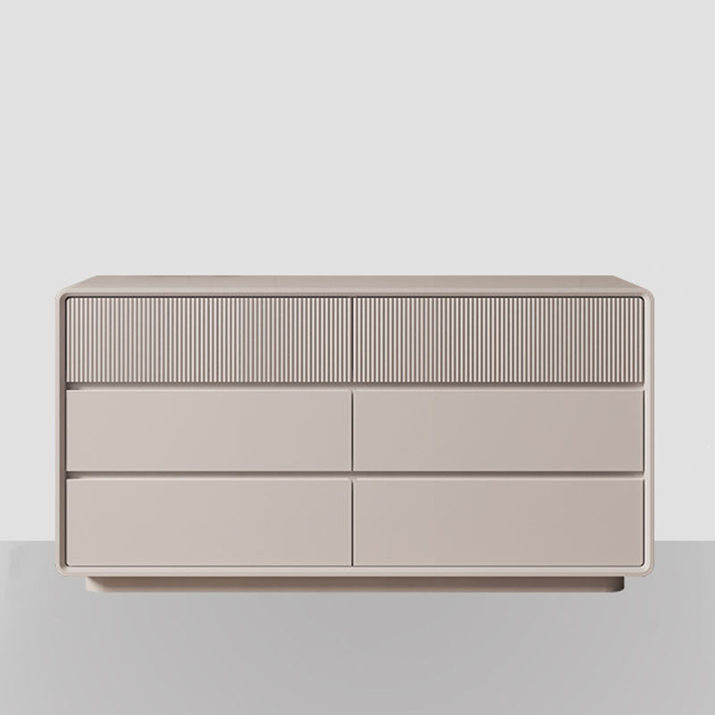 Modernism Horizontal Double Dresser Wood Dresser with 5/6/8 Drawers for Home