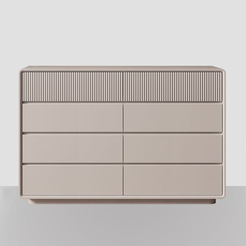 Modernism Horizontal Double Dresser Wood Dresser with 5/6/8 Drawers for Home