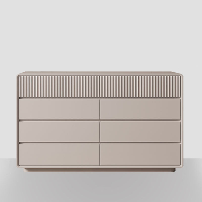 Modernism Horizontal Double Dresser Wood Dresser with 5/6/8 Drawers for Home