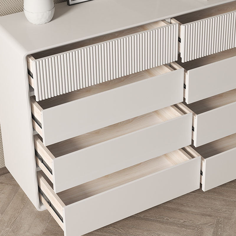 Modernism Horizontal Double Dresser Wood Dresser with 5/6/8 Drawers for Home