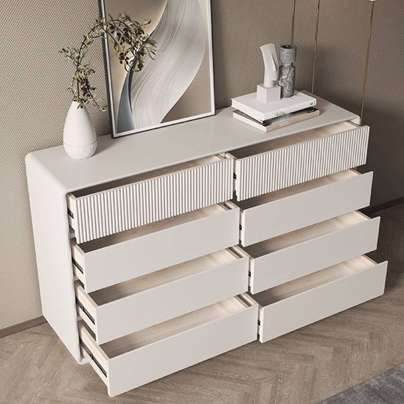 Modernism Horizontal Double Dresser Wood Dresser with 5/6/8 Drawers for Home