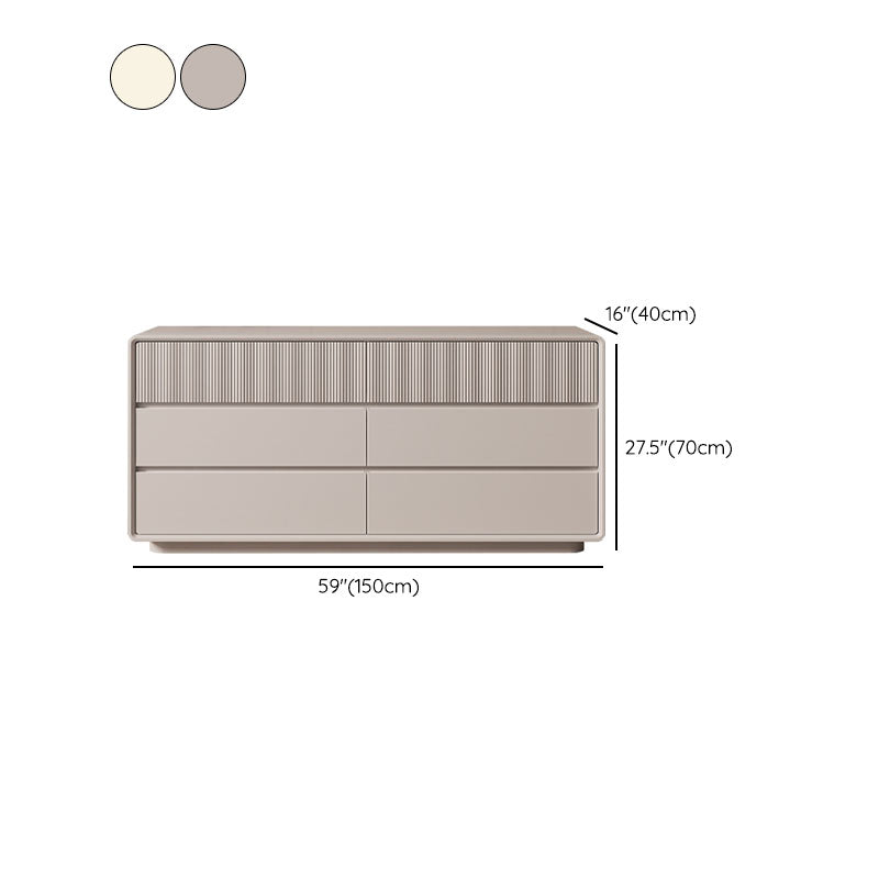 Modernism Horizontal Double Dresser Wood Dresser with 5/6/8 Drawers for Home