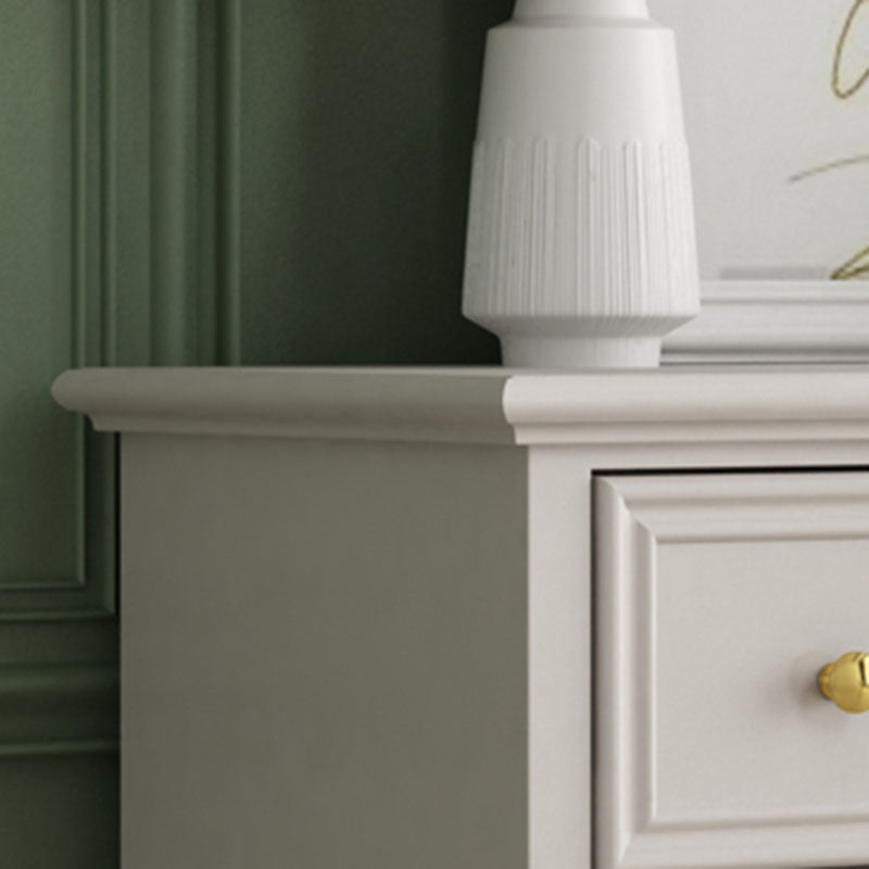 Birch Wood Horizontal Double Dresser Contemporary Storage Dresser for Bedroom