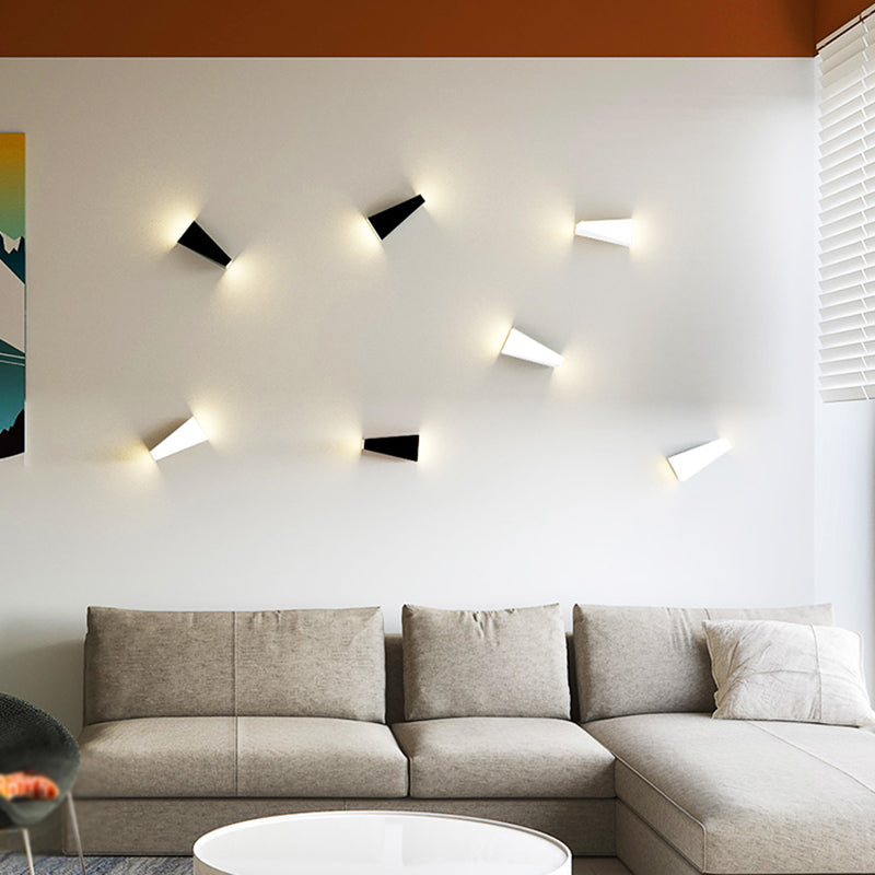 LED Wall Lamp Modern Style Wall Mount Lamp with Iron Shade for Bedroom