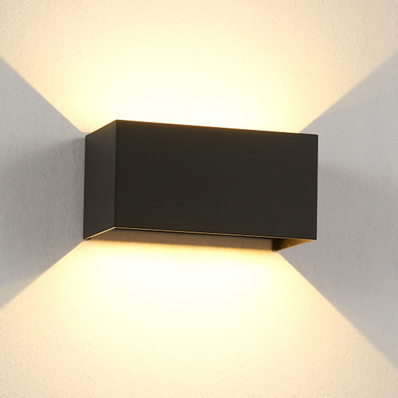 Square Shape Wall Lamp Modern LED Wall Mount Lamp with Aluminum Shade for Garden