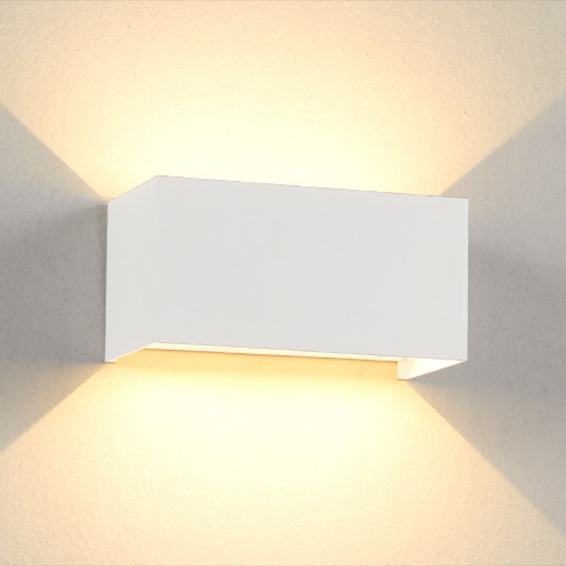 Square Shape Wall Lamp Modern LED Wall Mount Lamp with Aluminum Shade for Garden