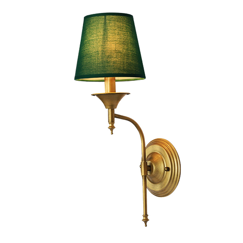 Modernism Fabric Shade Wall Mounted Sconce 1-Light Wall Lighting for Foyer