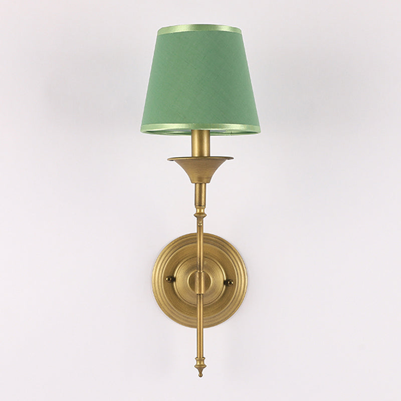 Modernism Fabric Shade Wall Mounted Sconce 1-Light Wall Lighting for Foyer