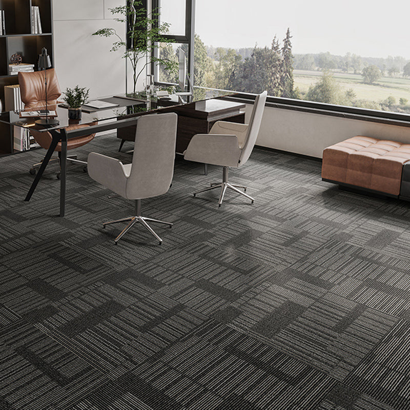 Modern Carpet Tiles Self Adhesive Level Loop Fire Resistant Tiles and Carpet