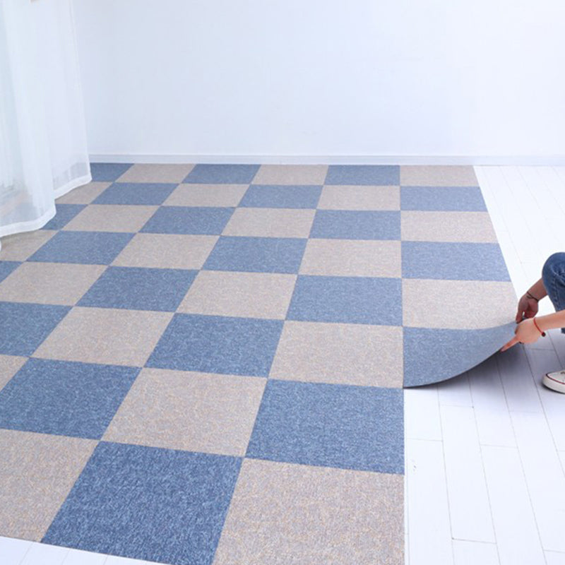 Scratch Resistant Plastic Floor Square Edge Peel & Stick Floor Tiles