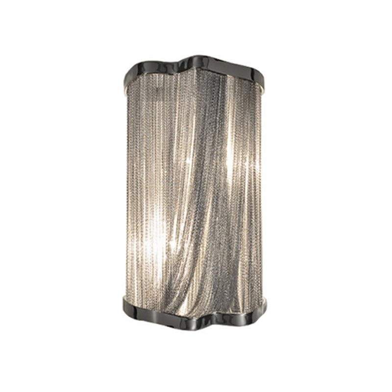 Glands en aluminium Flush Sconce Contemporain 1-Light Finish Finish Murd Murd Light