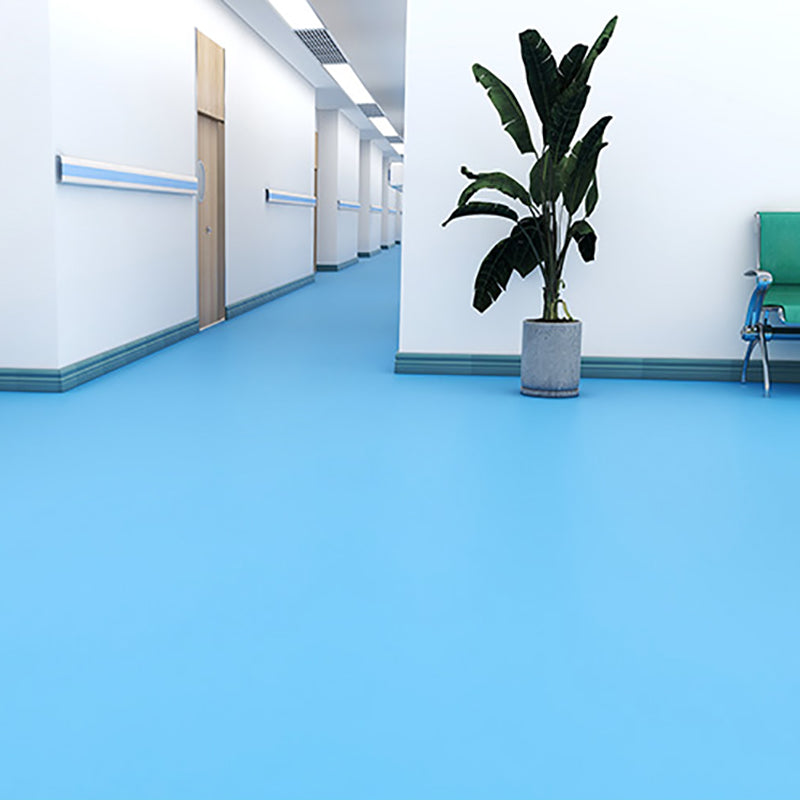Solid Color Plastic Floor Modern Water Resistant Square Edge Floor Tiles