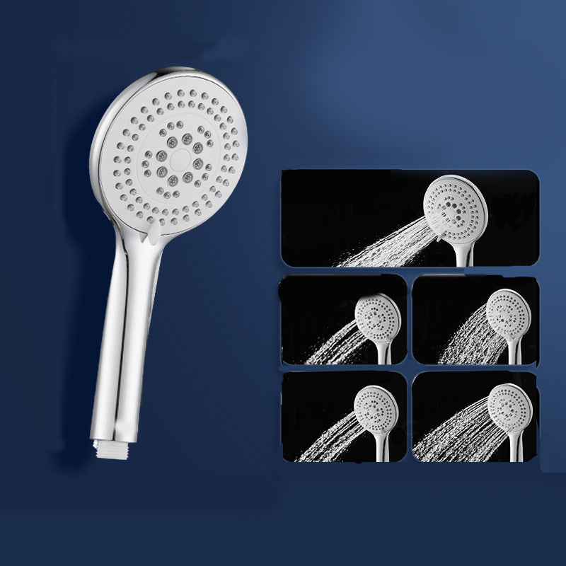 Round Self-Cleaning Hand Shower Adjustable Water Flow Wall-Mount Hand Shower