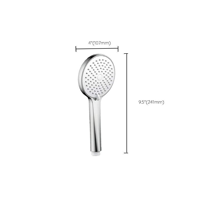 Round Self-Cleaning Hand Shower Adjustable Water Flow Wall-Mount Hand Shower