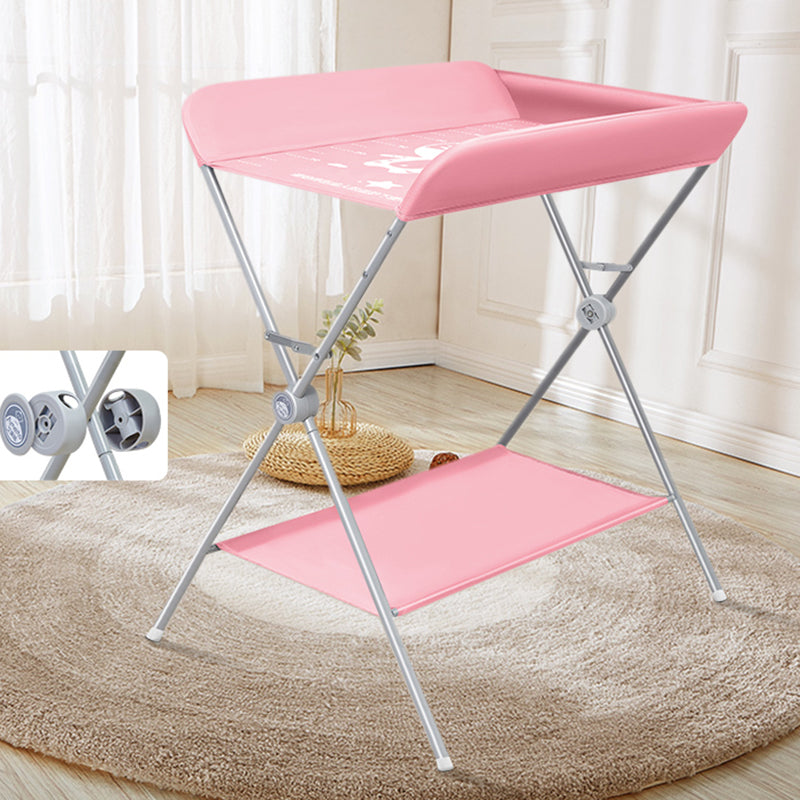 Folding Baby Changing Table Portable Changing Table with Shelf