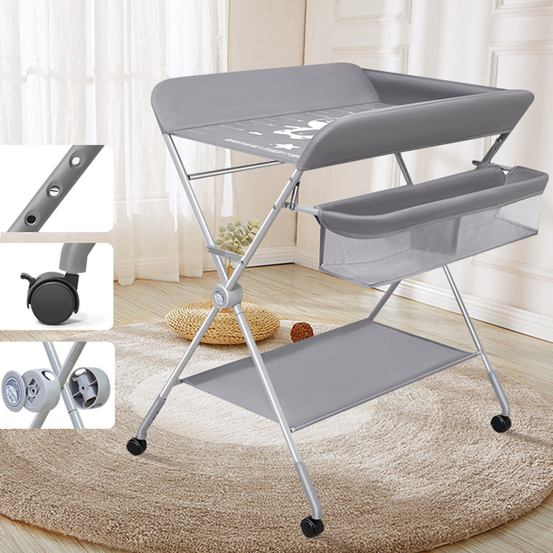 Folding Baby Changing Table Portable Changing Table with Shelf