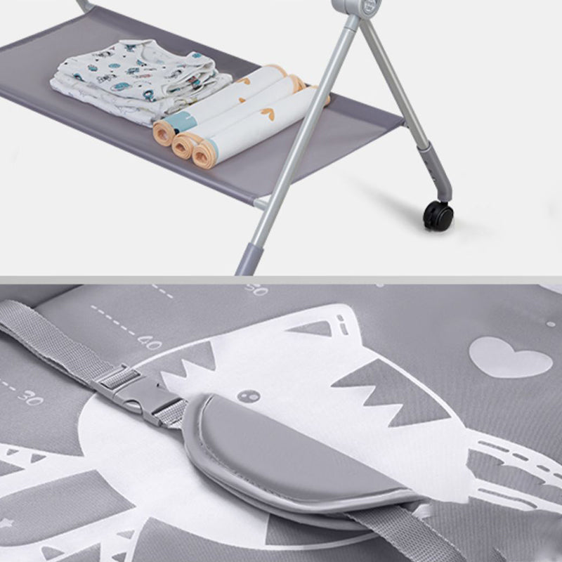 Folding Baby Changing Table Portable Changing Table with Shelf