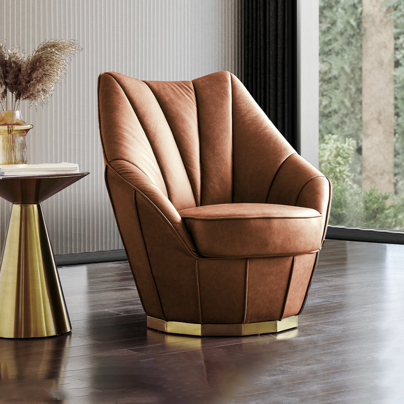 Sloped Arms Side Chair Arms Included Lounge Chair for Living Room