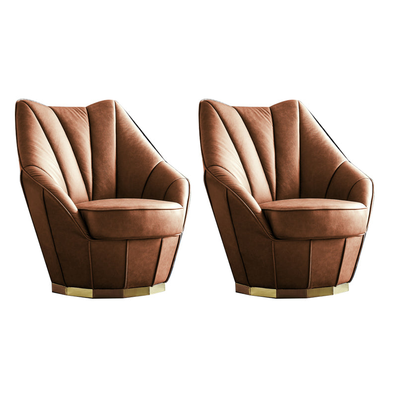 Sloped Arms Side Chair Arms Included Lounge Chair for Living Room