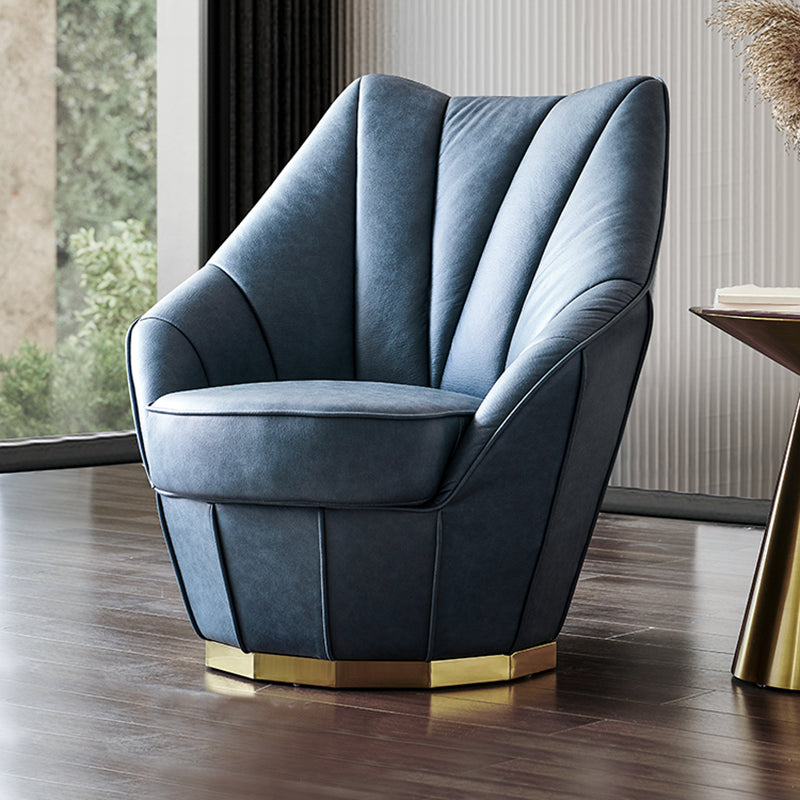 Sloped Arms Side Chair Arms Included Lounge Chair for Living Room
