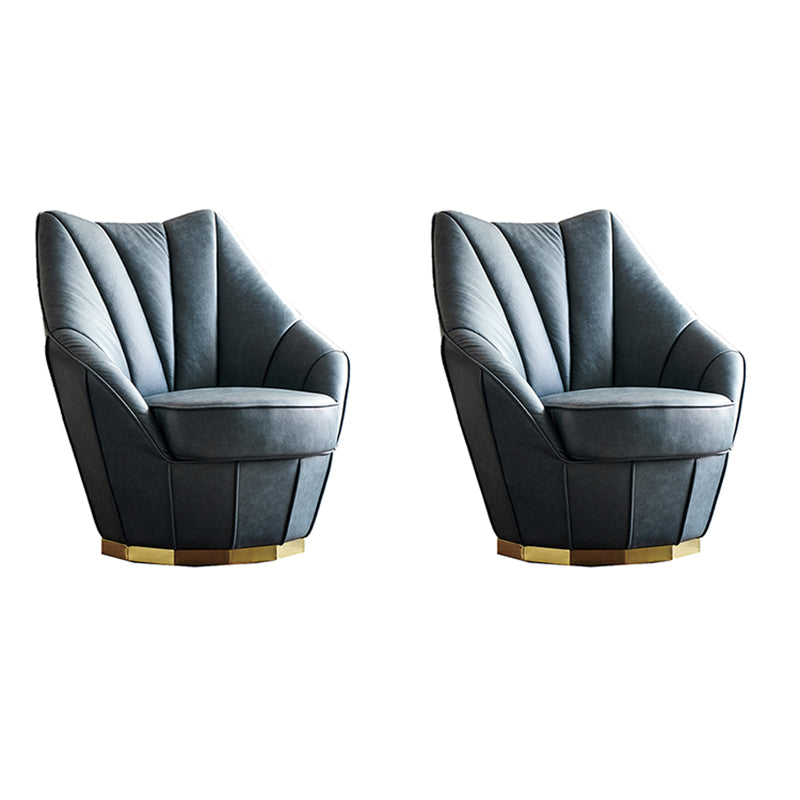 Sloped Arms Side Chair Arms Included Lounge Chair for Living Room