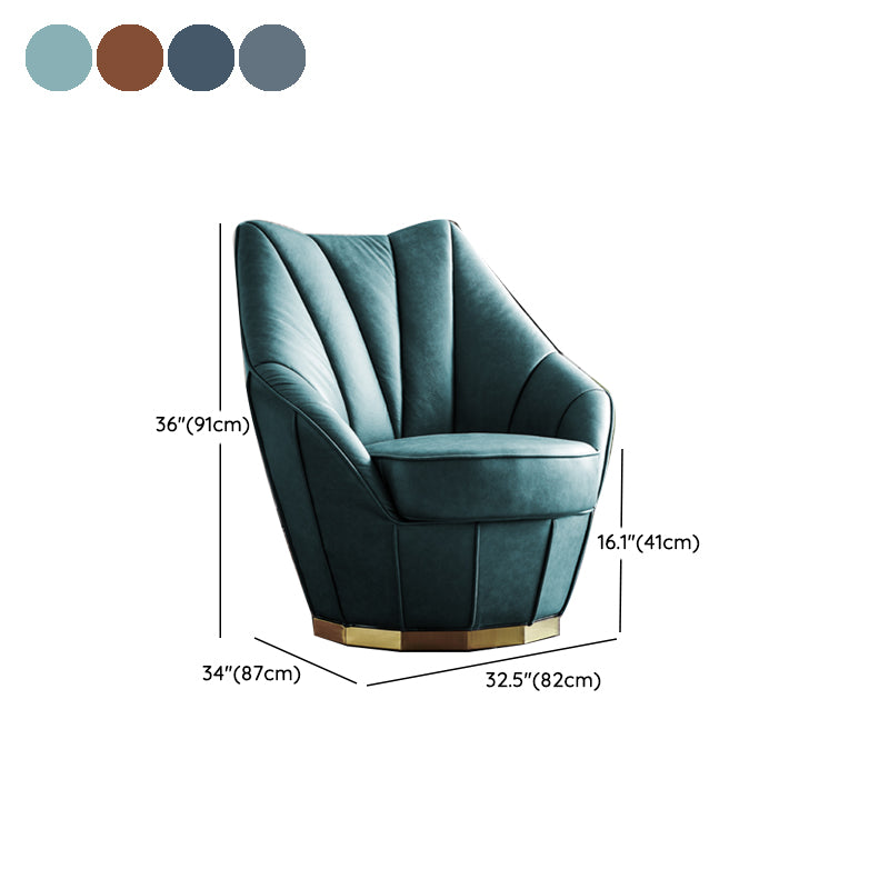 Sloped Arms Side Chair Arms Included Lounge Chair for Living Room