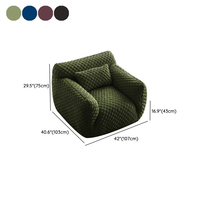 Polyester Twill Side Chair Arms Included Lounge Chair for Living Room