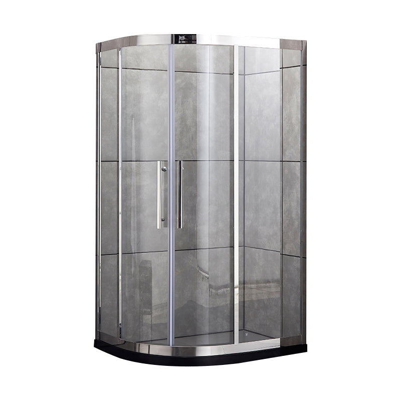 Transparent Shower Bath Door Double Sliding Tempered Shower Doors