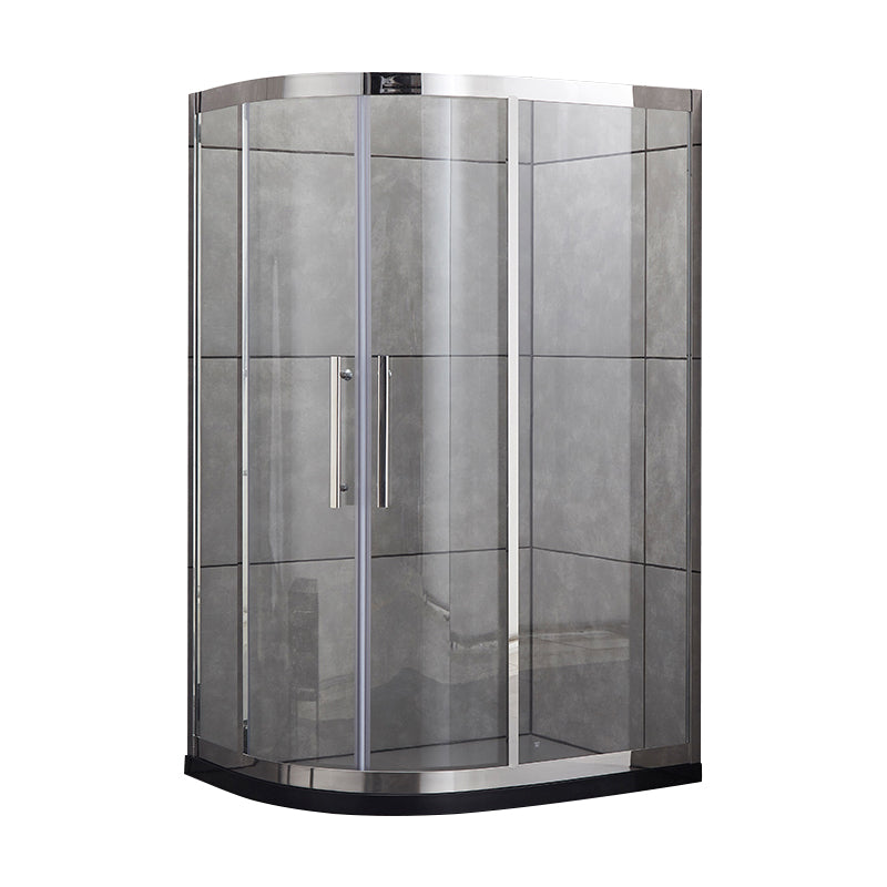 Transparent Shower Bath Door Double Sliding Tempered Shower Doors