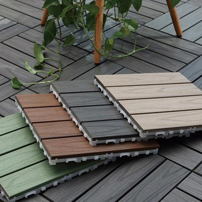 Modern Side Trim Piece Click-Locking Water Resistant Wood Flooring Tiles