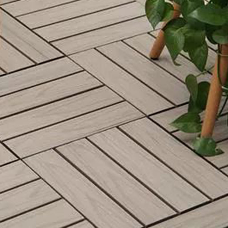 Modern Side Trim Piece Click-Locking Water Resistant Wood Flooring Tiles