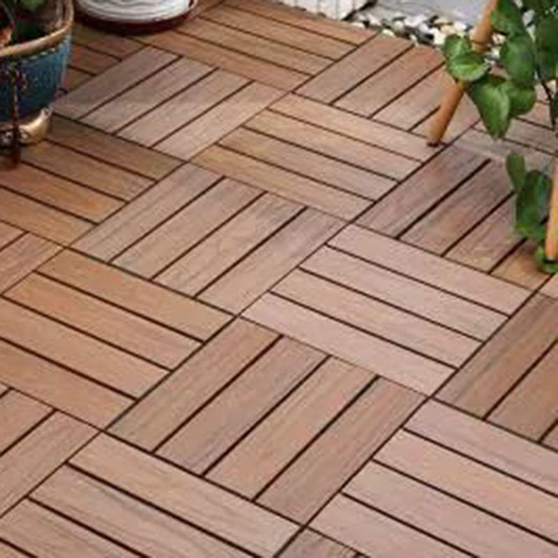 Modern Side Trim Piece Click-Locking Water Resistant Wood Flooring Tiles