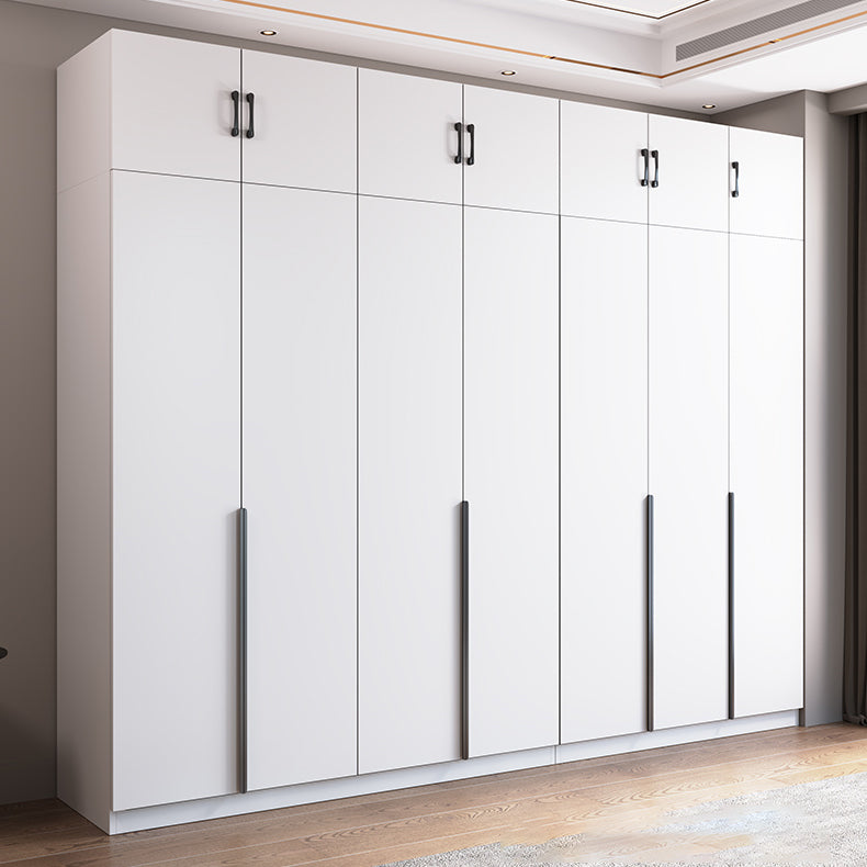 Engineered Wood Wardrobe Cabinet Modern Style Soft Close Doors Wardrobe Closet