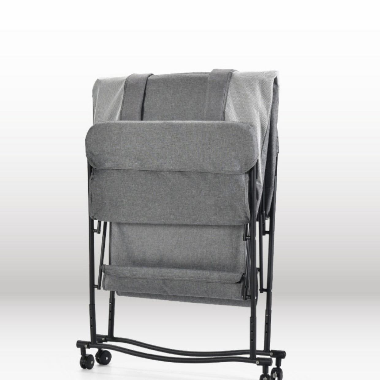 Metal Rectangle Bedside Crib Gliding and Rocking Crib Cradle for Baby