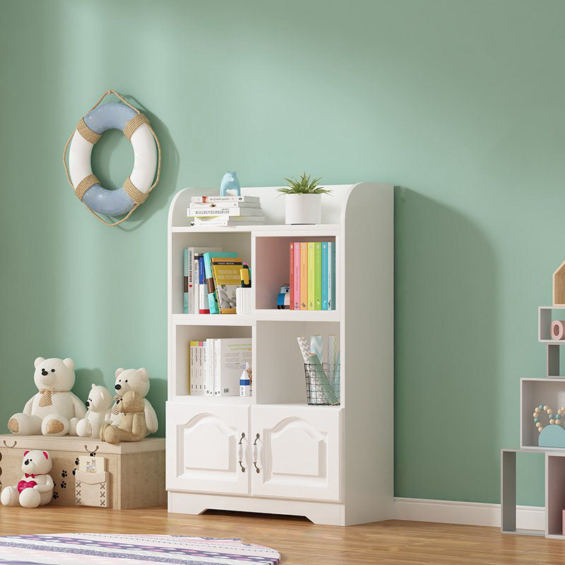 Scandinavian Standard Kids Bookcase Manufactured Wood Shelf in Matte