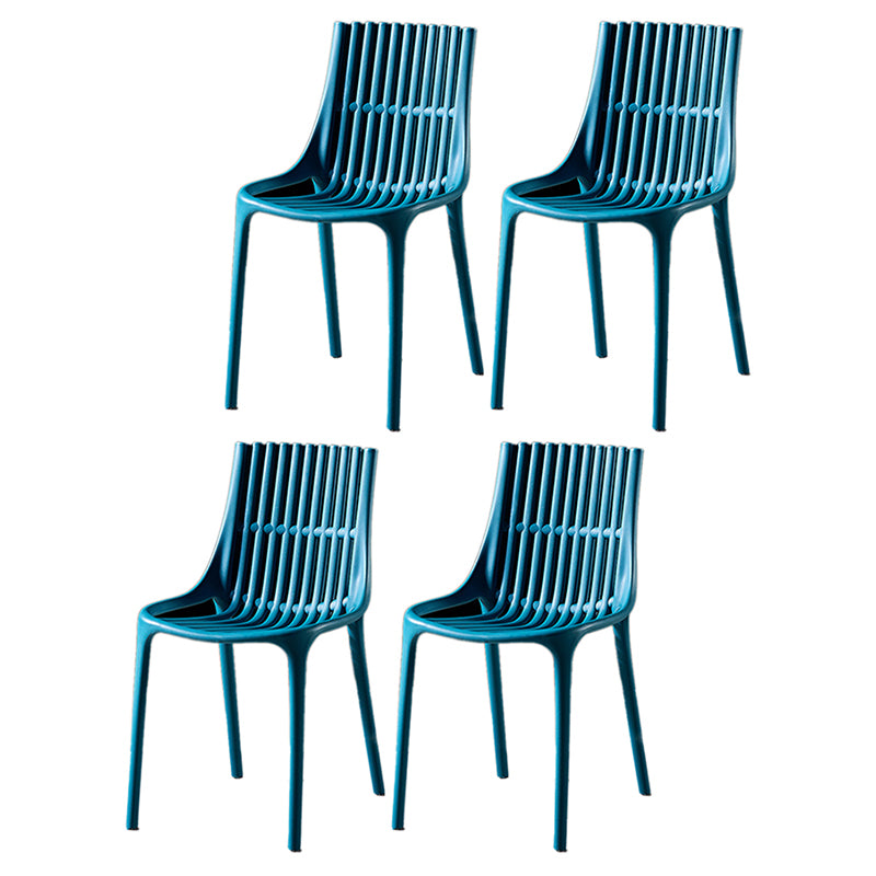 Modern Indoor-Outdoor Chair Plastic Stacking Outdoors Dining Chairs