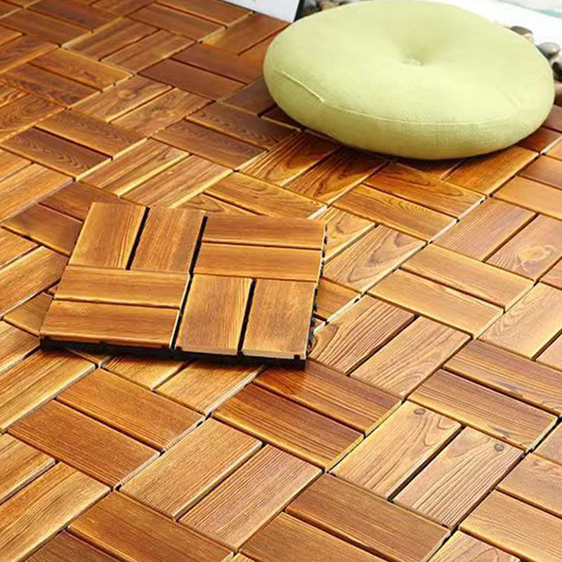 Wood Deck/Patio Flooring Tiles Snapping Installation Floor Board Tiles