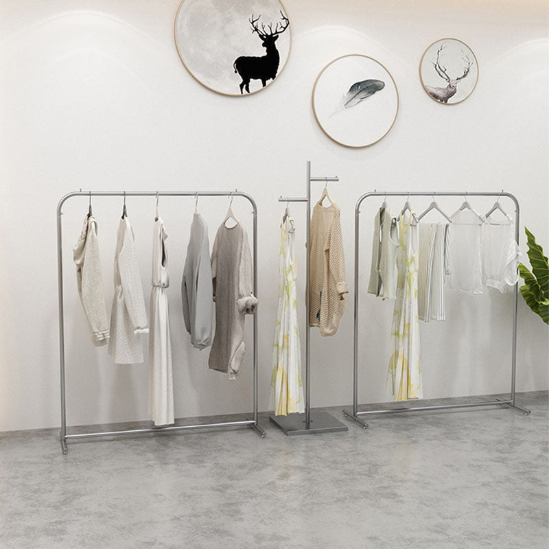 Glam Style Entry Hall Tree Metal Standing Coat Hanger for Living Room