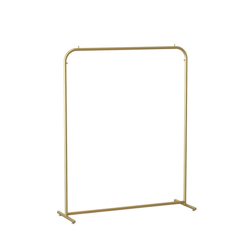 Glam Style Entry Hall Tree Metal Standing Coat Hanger for Living Room