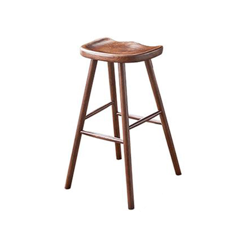 Modern Style Bar Table Set 1/2/3 Pieces Round Solid Wood Bar table with Backless Stools