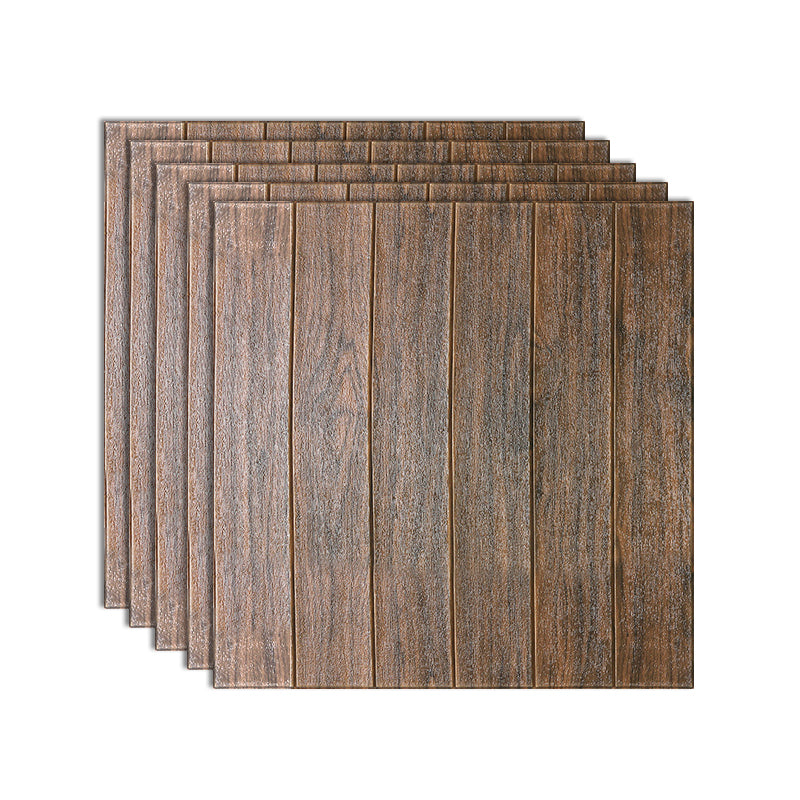 Modern Imitation Wood Grain Wall Access Panel Peel and Stick Foam Baseboard Panel