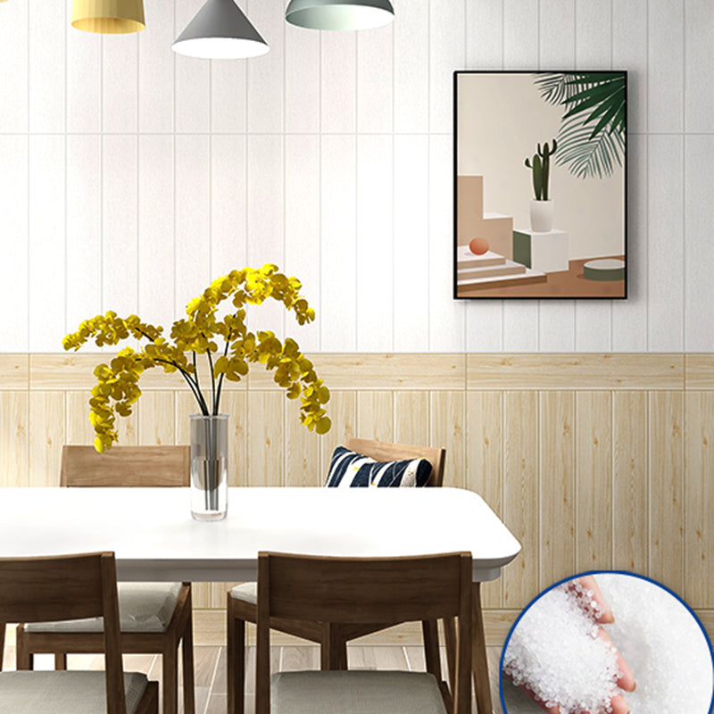 Modern Imitation Wood Grain Wall Access Panel Peel and Stick Foam Baseboard Panel