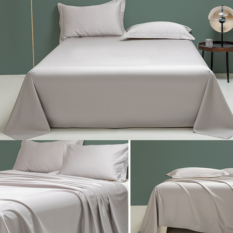 Sheet Sets Cotton Solid Color Super Soft Breathable Wrinkle Resistant Bed Sheet Set