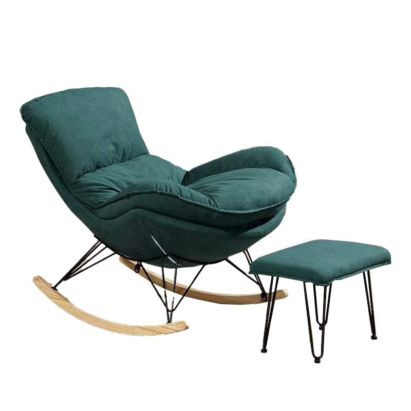 Indoor Mother Feeding Sofa Rocking Chair Modern Rocking Chair with Ottoman