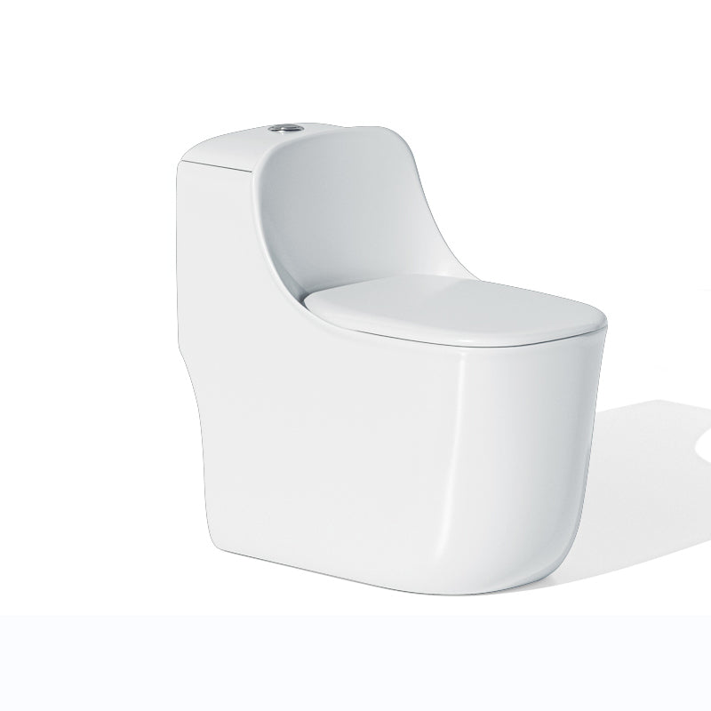 Traditional Floor Mount Toilet Slow Close Seat Included Toilet Bowl for Bathroom