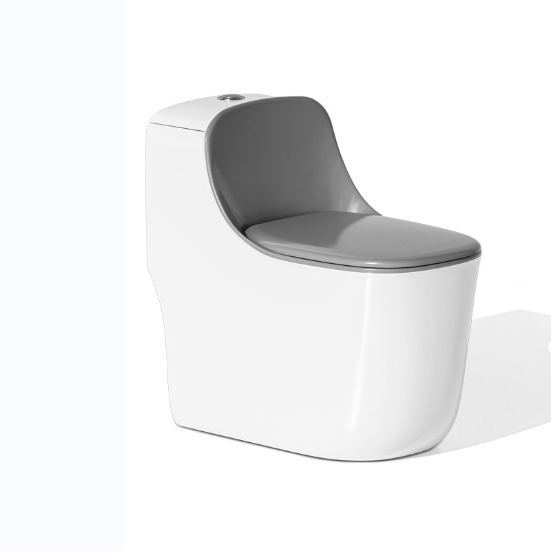 Traditional Floor Mount Toilet Slow Close Seat Included Toilet Bowl for Bathroom