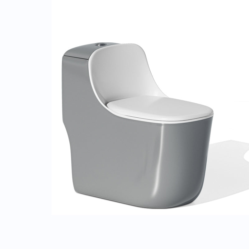 Traditional Floor Mount Toilet Slow Close Seat Included Toilet Bowl for Bathroom
