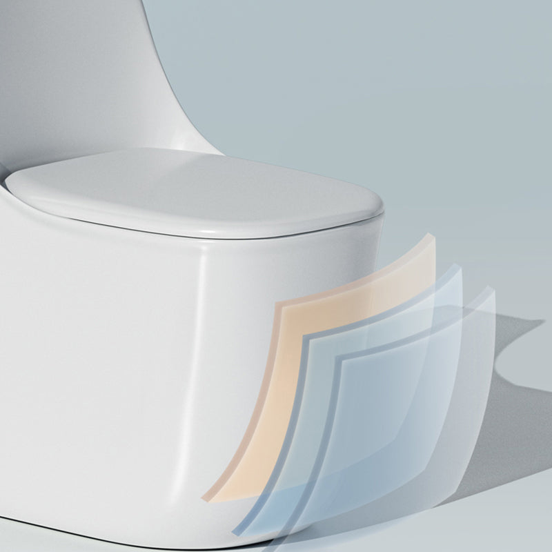 Traditional Floor Mount Toilet Slow Close Seat Included Toilet Bowl for Bathroom