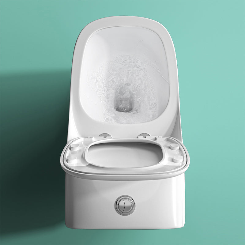 Traditional Floor Mount Toilet Slow Close Seat Included Toilet Bowl for Bathroom